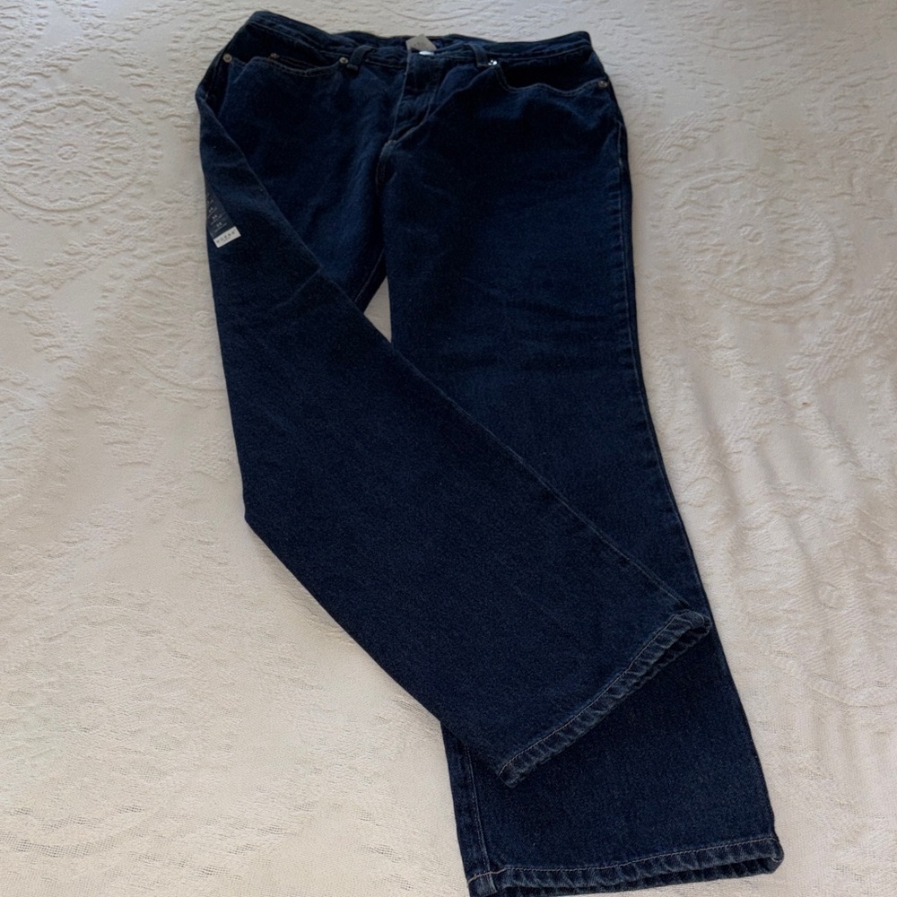 Guess Women’s Bootleg Low Rise Dark Blue Jeans BNWT 34